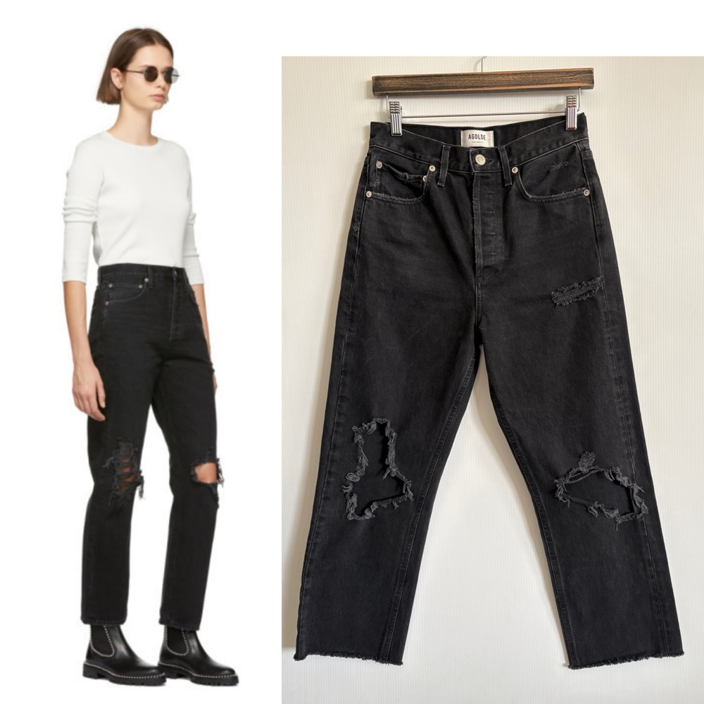 25 AGOLDE 90’s Jean- High Rise Distressed
